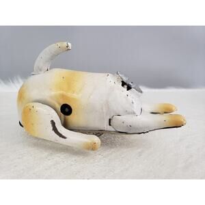 READ FOR PARTS 1940s Occupied Japan Tin & Celluloid Wind Up Tumbling Fido
